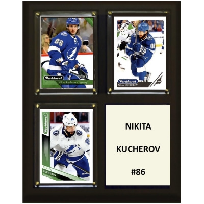 C&I Collectables 810KUCHEROV 8 x 10 in. NHL Nikita Kucherov Tampa Bay Lightning Three Card Plaque 