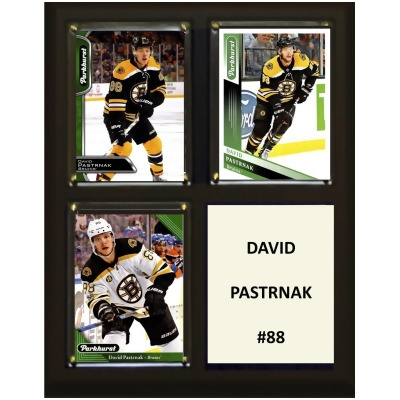 C&I Collectables 810PASTNARIK 8 x 10 in. NHL David Pastrnak Boston Bruins Three Card Plaque 