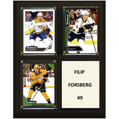 C&I Collectables 810FFORSBERG 8 x 10 in. NHL Filip Forsberg Nashville Predators Three Card Plaque 