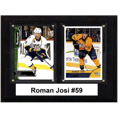 C&I Collectables 68JOSI 6 x 8 in. NHL Roman Josi Nashville Predators Two Card Plaque 