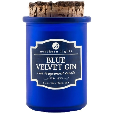 Northern Lights 353905 5 oz Blue Velvet Gin Scented Spirit Jar Candle for Unisex 
