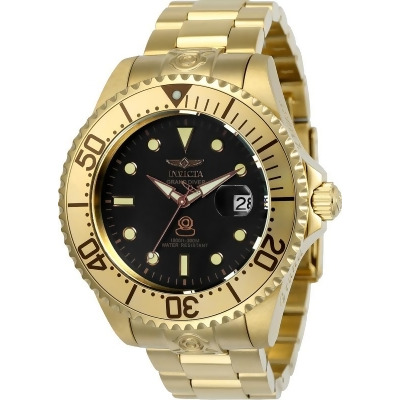 Invicta 24766 Mens Pro Diver Automatic 3 Hand Black Dial Watch 