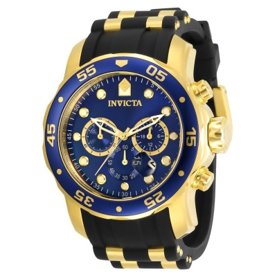 Invicta 30763 Mens Pro Diver Quartz 3 Hand Blue Dial Watch 