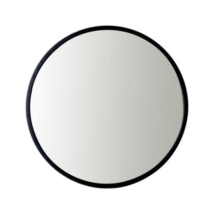 Utopia Alley MR5BK 24 in. Modern Round Black Metal Frame Bathroom Mirror 