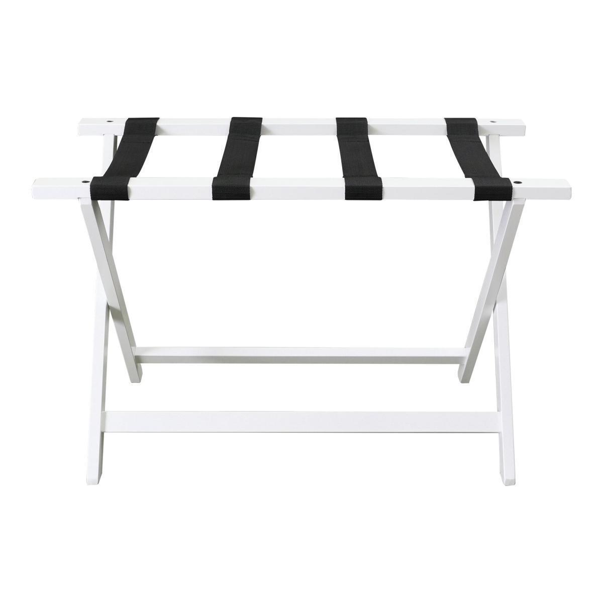 Casual Home 102-11 30 in. Heavy Duty Extra Wide Luggage Rack - White