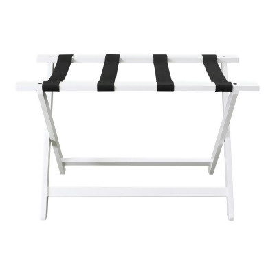 Casual Home 102-11 30 in. Heavy Duty Extra Wide Luggage Rack - White 