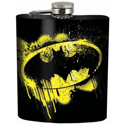 Batman 805362 Batman Splatter Symbol Black Flask 