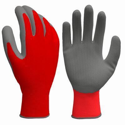 Big Time Products 241905 Mens Red Large Honeycomb Grip Glove Pack of 6 