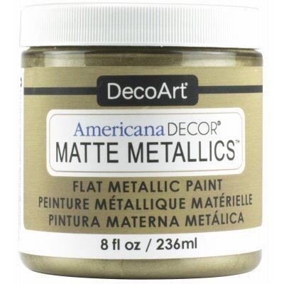 DECO ART Americana Decor Matte 8OZ RSE Gold Craft Paint, 8 Fl Oz (Pack of 1)