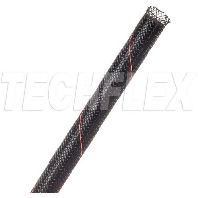 Techflex TFX-PTN0251000UR 0.125 to 0.4375 in. Flexo Pet Expandable Cable Tubing - Uptown Red - 1000 ft. 
