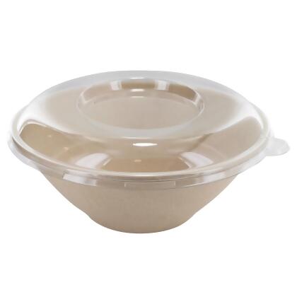 Pack & Wood 210APULPOKL197 7.7 in. PET Round Lid, Transparent & Clear 