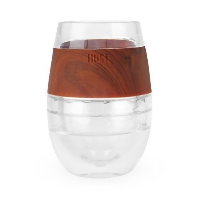Host 1044 Wine Freeze Cooling Cup in Wood Single 