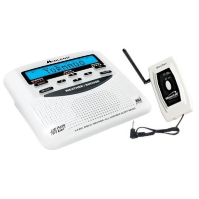 Silent Call SC-MS-WAT-KIT Midland Weather Alert Radio with Silent Call Medallion Series Transmitter 