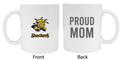 R & R Imports MUG-C-WCH20 WMOM Wichita State Shockers Proud Mom White Ceramic Coffee Mug 