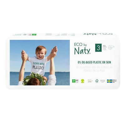 Naty AB 178426 Eco Baby Diapers Economy Pack - Size 3 - 100 Diapers 