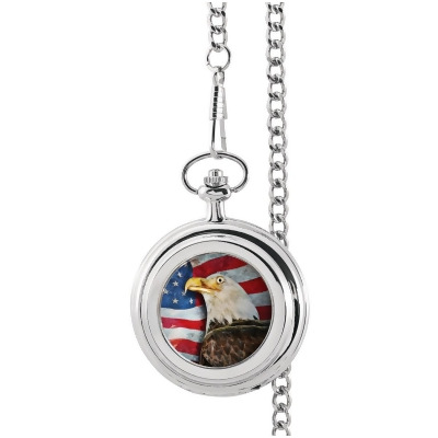 UPM Global 15651 American Bald Eagle Colorized JFK Half Dollar Pocket Watch 
