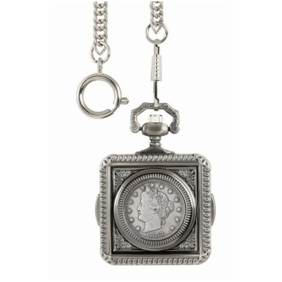 UPM Global 13897 1883 First-Year-of-Issue Liberty Nickel Coin Pocket Watch 