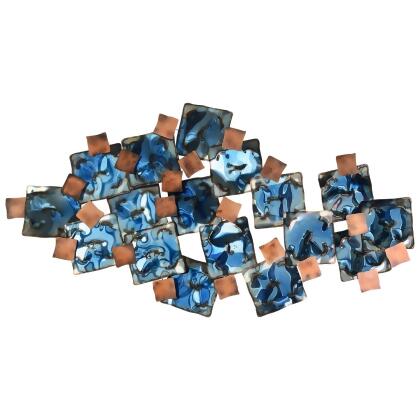 Empire Art Direct ADM-6124-2651-R Mesh Hand Painted Etched Metal Wall Sculpture 
