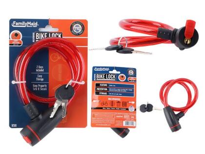 Family Maid 16500 23.5 in. Bicycle Lock with Sliding Cover - Pack of 72
