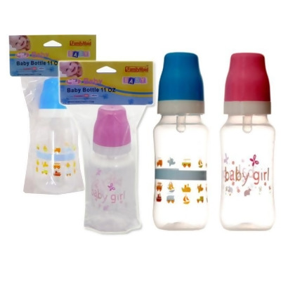 Familymaid 24829 11 oz Baby Bottle, Yellow - Pack of 72 