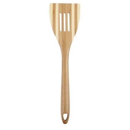 Core Kitchen 6012648 12 in. Pro Chef Beige Bamboo Slotted Spatula 
