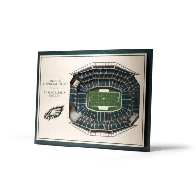 YouTheFan 5029110 NFL Philadelphia Eagles 5-Layer StadiumViews 3D Wall Art - Lincoln Financial Field 