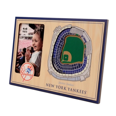 YouTheFan 9024521 MLB New York Yankees 3D StadiumViews Picture Frame - Yankee Stadium 