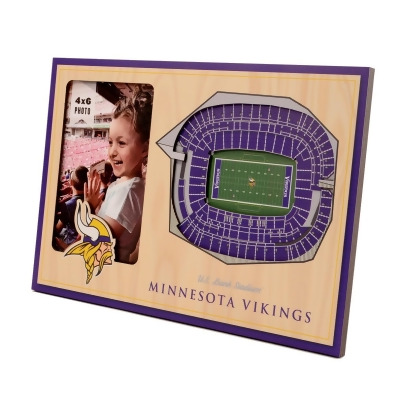 YouTheFan 9024422 NFL Minnesota Vikings 3D StadiumViews Picture Frame - U.S. Bank Stadium 