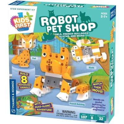 Thames & Kosmos 567015 Kids First Robot Pet Shop - Owls, French Bulldogs, Sloths 