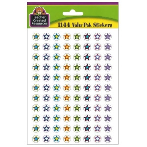 Teacher Created Resources Tcr5364-6 Fancy Stars 2 Mini Stickers Valu Pk - 1144 Per Pack - Pack of 6 - All