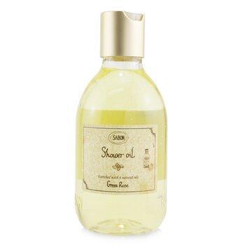 Sabon 252033 10.5 oz Shower Oil - Green Rose Plastic Bottle