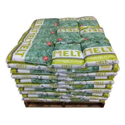 Sun Joe MELT25EB-PLT 25 lbs. Premium Enviro Blend Ice Melter With Cma Pallet Of 100 Bags 