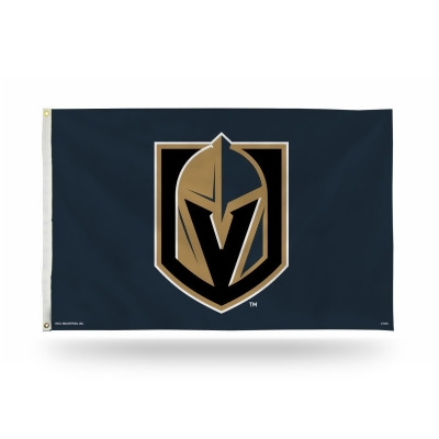 Rico FGB9901 3 x 5 in. NHL Vegas Golden Knights Banner Flag 