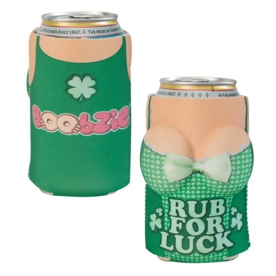 Drinking Games 34032 Drinking Games Rub for Luck Boobzie Beer Can Cooler 