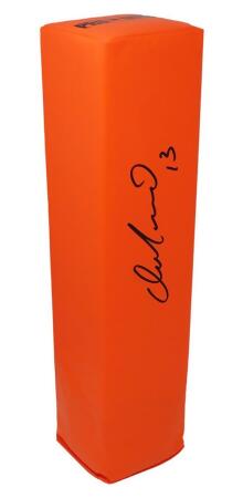 Jim Plunkett Signed Orange Endzone Football Pylon