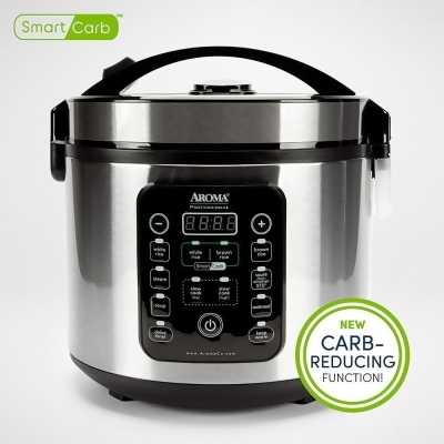 Aroma ARC-1120SBL 20-Cup Smart Carb Rice Cooker 