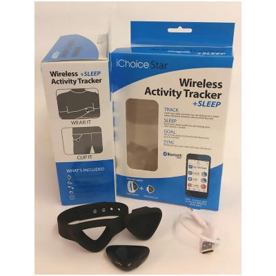 iChoice A30 Wireless Star Activity & Sleep Tracker, Black 