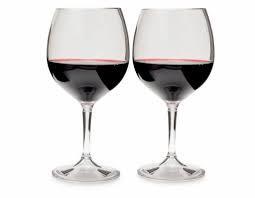 GSI Sports 79312 Nesting Red Wine Glass Set 