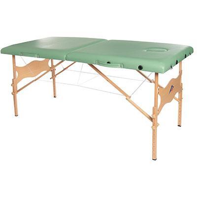 Fabrication Enterprises 15-3731G 30 x 73 in. Economy Massage Table, Green - Economy Massage Table This Economy Massage Table is a treat for those getting a massage or those in the business of giving them. Crafted in sturdy natural wood - high quality Birch - this table is good-looking as well as...