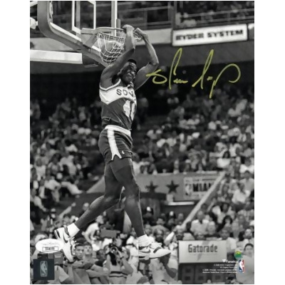Athlon Sports CTBL-028532 Shawn Kemp Signed Seattle SuperSonics NBA B&W 8 x 10 in. Photo - JSA - 1990 All-Star Game Gatorade Slam Dunk Contest 