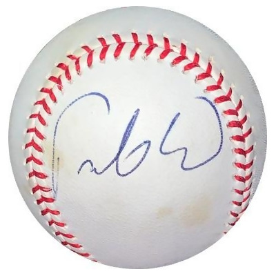 Athlon Sports CTBL-026044 Fausto Carmona Signed Rawlings Official Major League Baseball Tone Spots - JSA Hologram No.EE63125 - Indians-Rays-Dodgers 