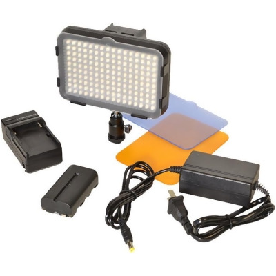 Bescor Video Accessories BES-XT160M1 Photon Mark 1 On-Camera Light Kit with Photon Light, LINPF Battery, LIC74 Auto Charger & AC12V2 Power Supply 