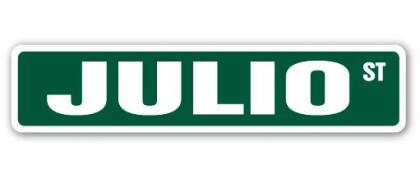 SignMission SS-JULIO 4 x 18 in. Childrens Name Room Street Sign - Julio 