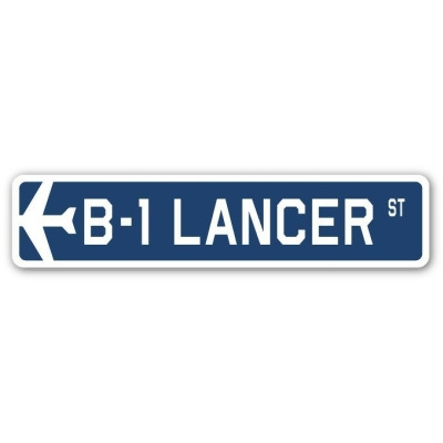 SignMission SSA-B-1 Lancer 4 x 18 in. Air Force Aircraft Military Street Sign - B-1 Lancer 