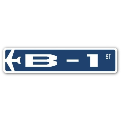 SignMission SSA-B-1 4 x 18 in. Air Force Aircraft Military Street Sign - B-1 