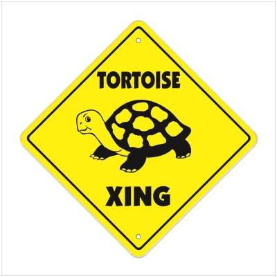 SignMission X-14-TORTOISE 14 x 14 in. Zone Xing Crossing Sign - Tortoise 