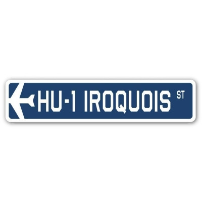 SignMission SSA-HU-1 Iroquois 4 x 18 in. Air Force Aircraft Military Street Sign - HU-1 Iroquois 