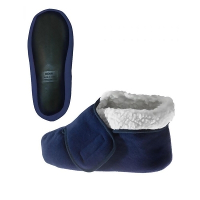 Silverts Adaptive Silverts-SV10160-SV3-XS Deep & Wide Diabetic Bootie Slipper for Women & Men, Navy - Extra Small 