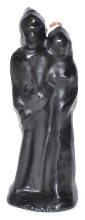 AzureGreen COMARB 6 in. Marriage Black Candle 