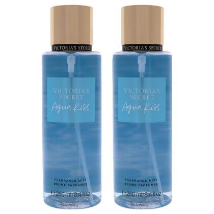 Victorias Secret K0002043 8.4 oz Women Aqua Kiss Fragrance Mist - Pack of 2